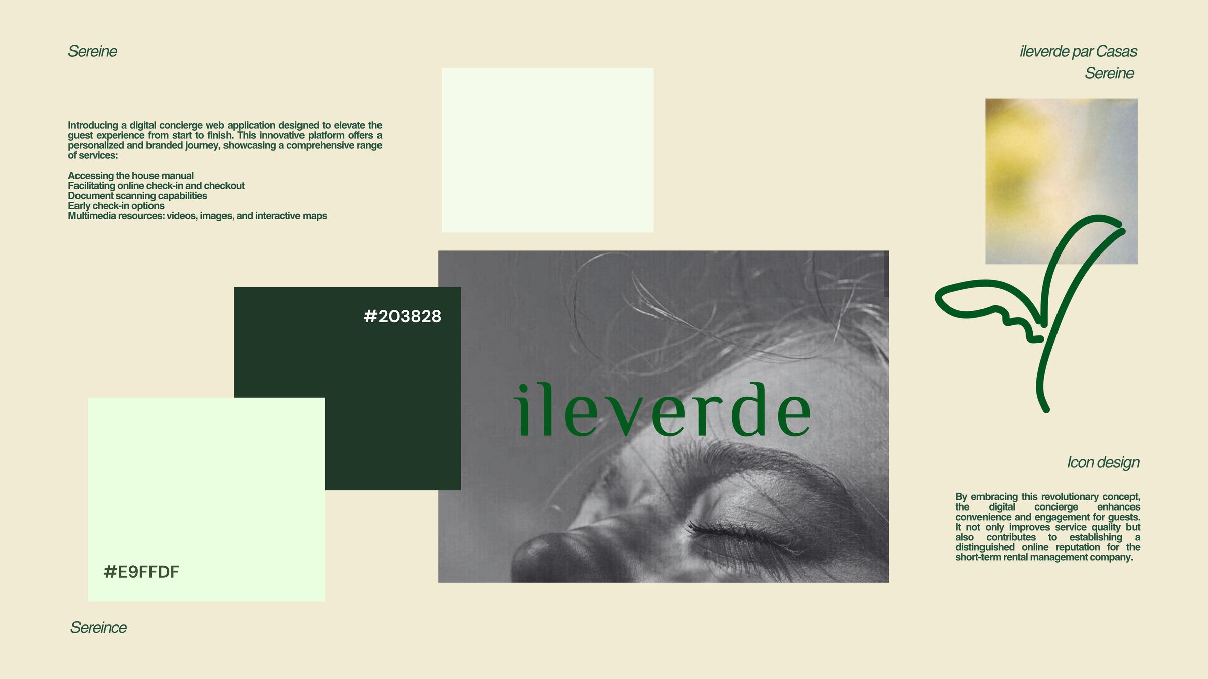 ileverde par Casas Sereine brand board