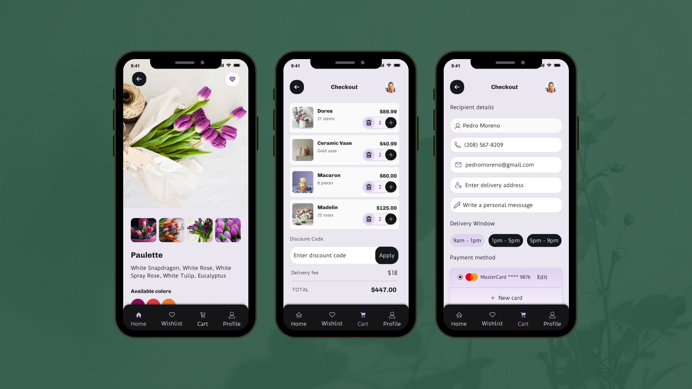 Floréal checkout flow