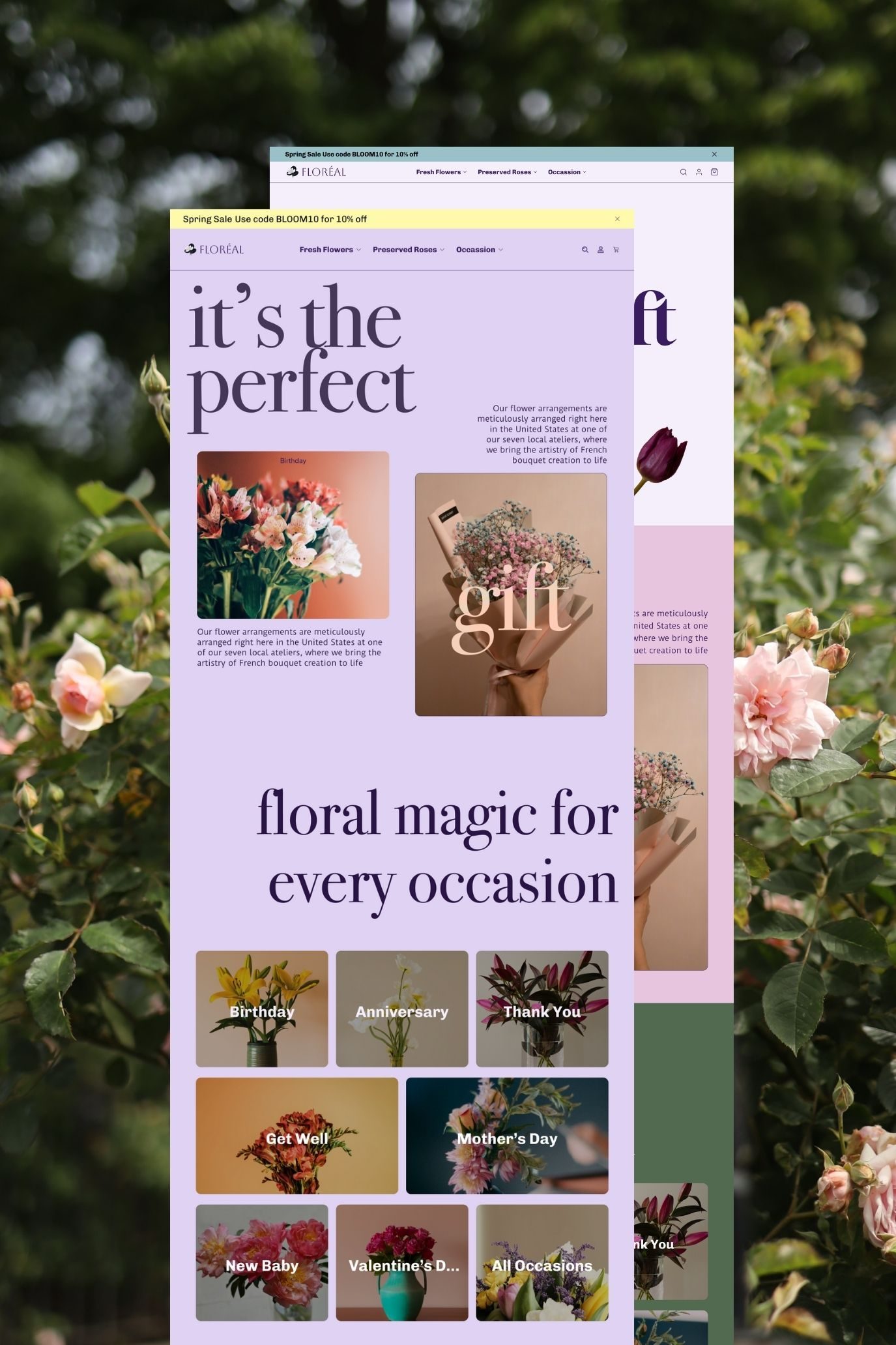 Floréal web experience